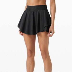 Lululemon Court Rival High-Rise Skirt - Black (Size 4)